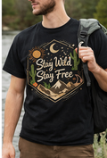 Unisex  stay wild stay free Standard Crew T-Shirt